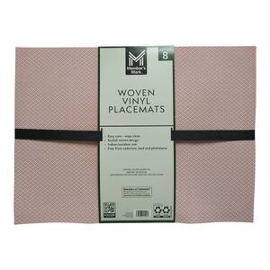 Member's Mark Indoor/Outdoor Woven Vinyl Placemats, Set of 8 - Chile